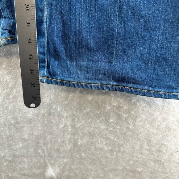 GAP Jeans Womens Sz 12Long Original Flare Medium Washed Denim Cotton Blend Blue - Picture 10 of 10